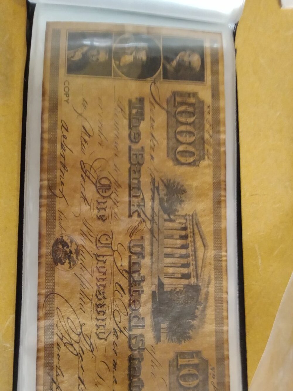 Antique 1830s–1840s Republic of Texas & Bank of U.S. Paper Currency Collection –
